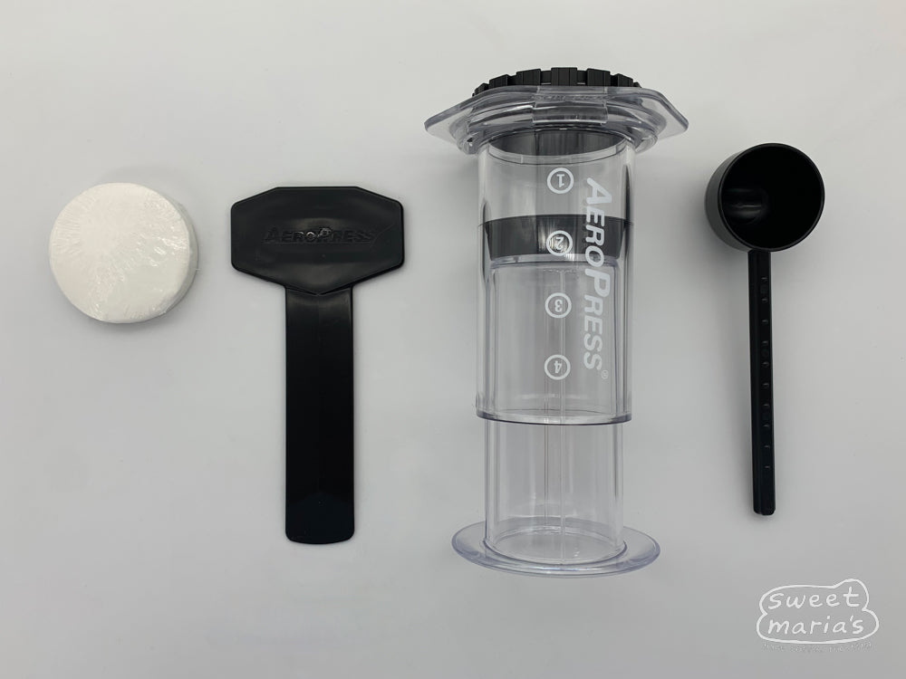 AeroPress Clear and items included 