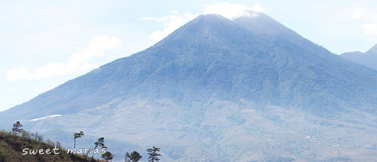The awe-inspiring Acatenango volcanos and it's two peaks (Pico Mayor and Yepocapa), part of the Sierra Madre mountain range, and can be seen from the city of Antigua, Guatemala.