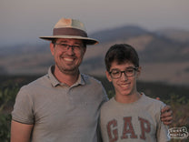 Jose Renno Moreira, and son Felipe, at the top of Fazenda Sao Joaquim coffee farm in Saō Sebastiaō da Bela Vista region, Sul de Minas, Brazil.