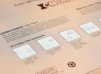 Folding instructions are printed on the back of the box