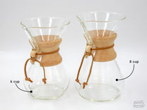 The Chemex Classic 8 Cup and Classic 6 Cup are very similar