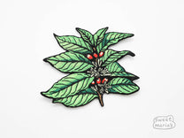 The patch is about 3.5 inches wide and tall - Coffee Branch Patch