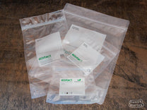 Ecotact green coffee storage bags fold down flat when you don't need them.