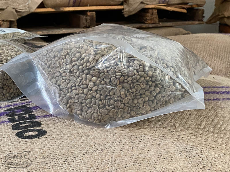 Ecotact Green Coffee Storage Bags - base detail