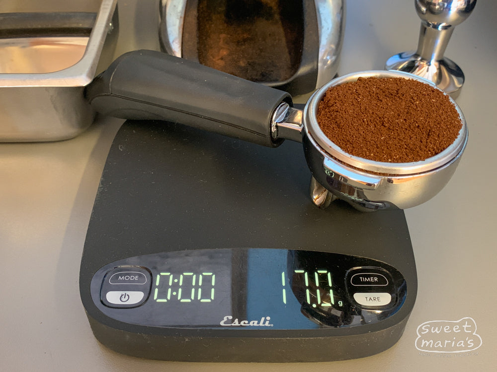 The Escali Versi Scale With Portafilter