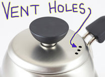 Vent holes in the lid