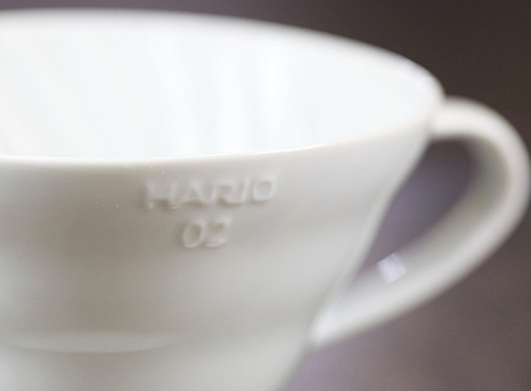 Hario logo included on the side of the dripper