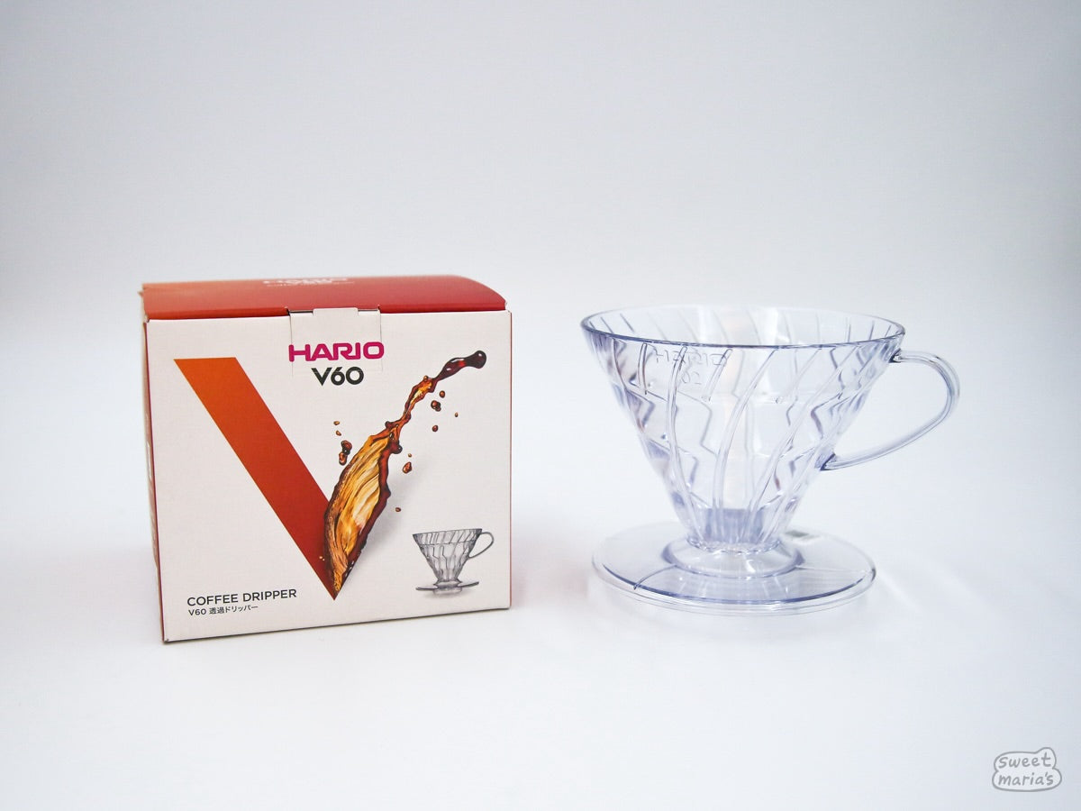 Hario V60 Plastic Coffee Dripper - Clear