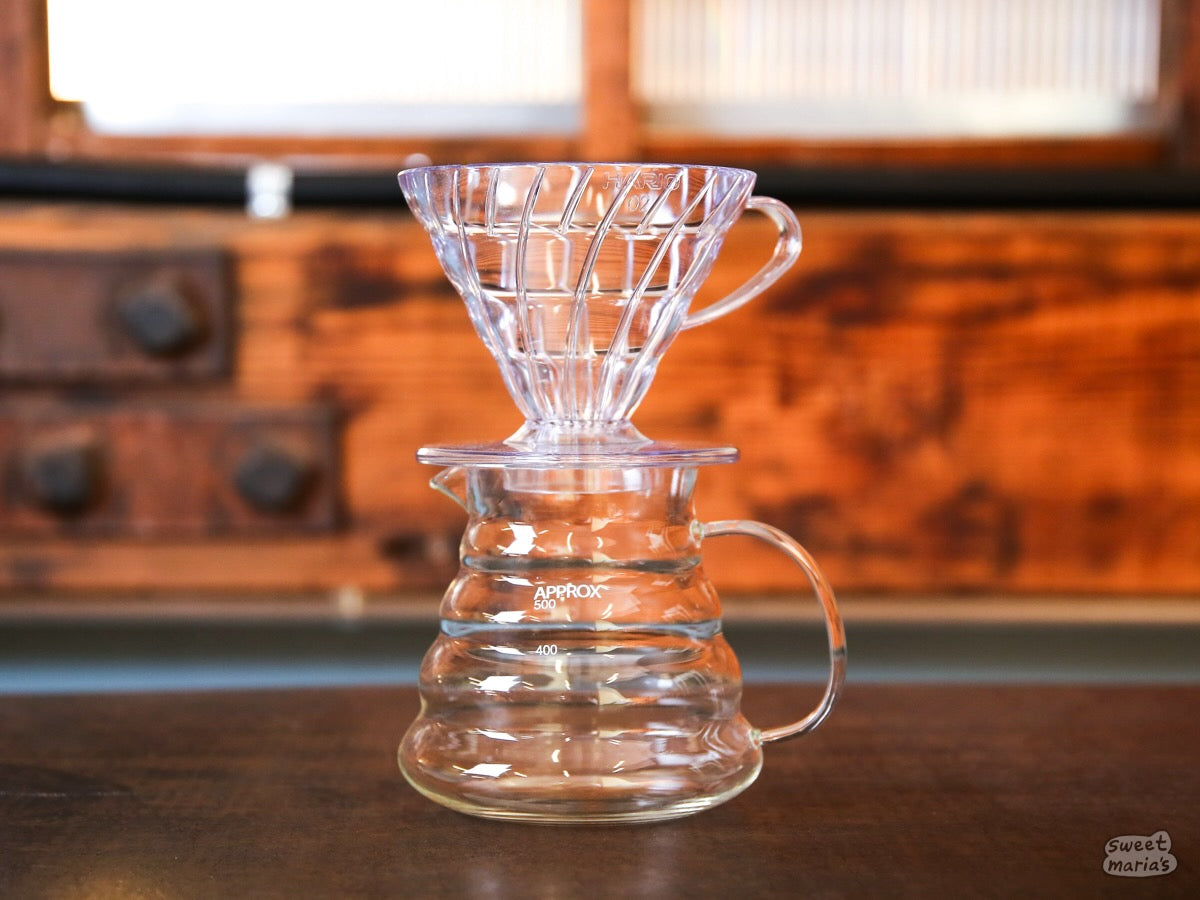 Hario V60 Plastic Coffee Dripper - Clear