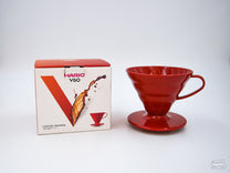 Hario V60 Plastic Coffee Dripper - Red