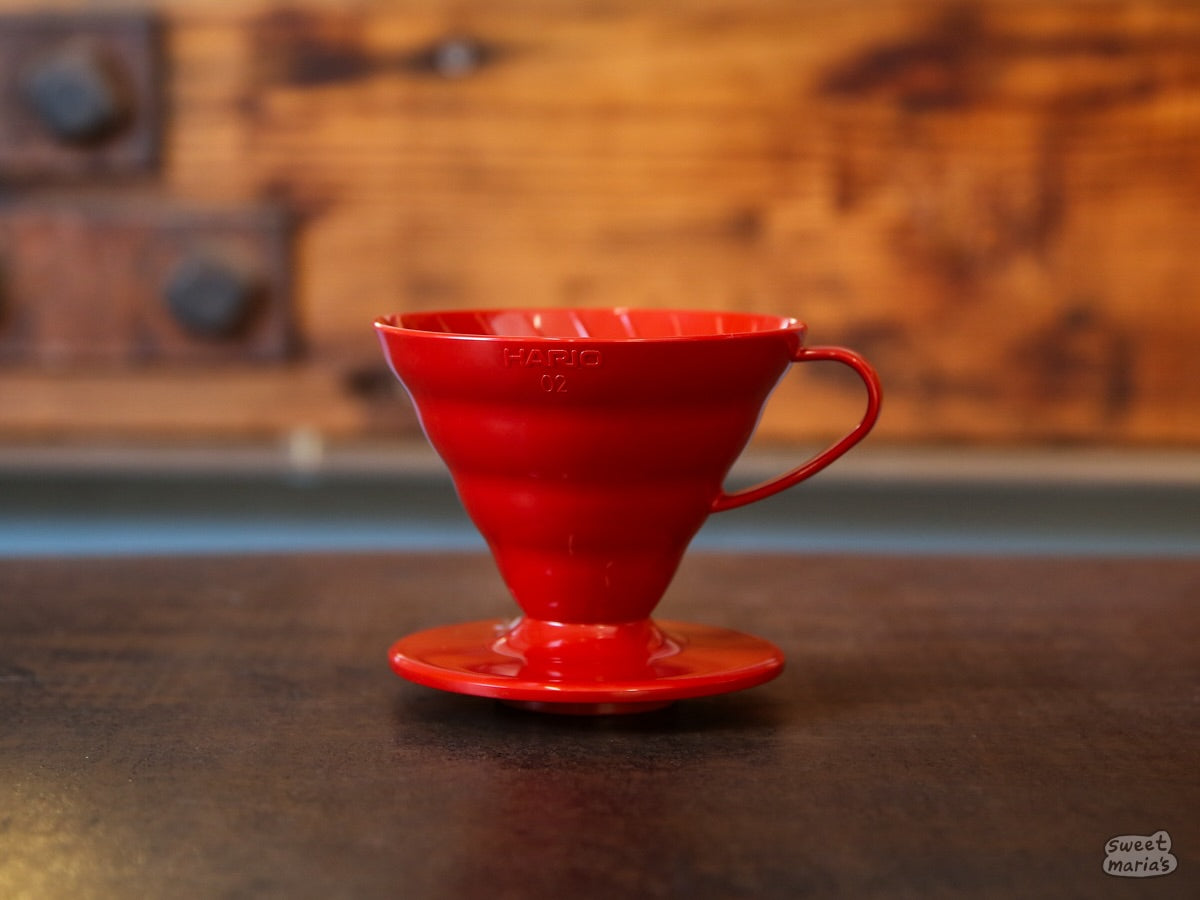 Hario V60 Plastic Coffee Dripper - Red