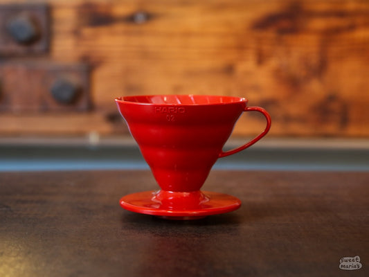 Hario V60 Plastic Coffee Dripper - Red