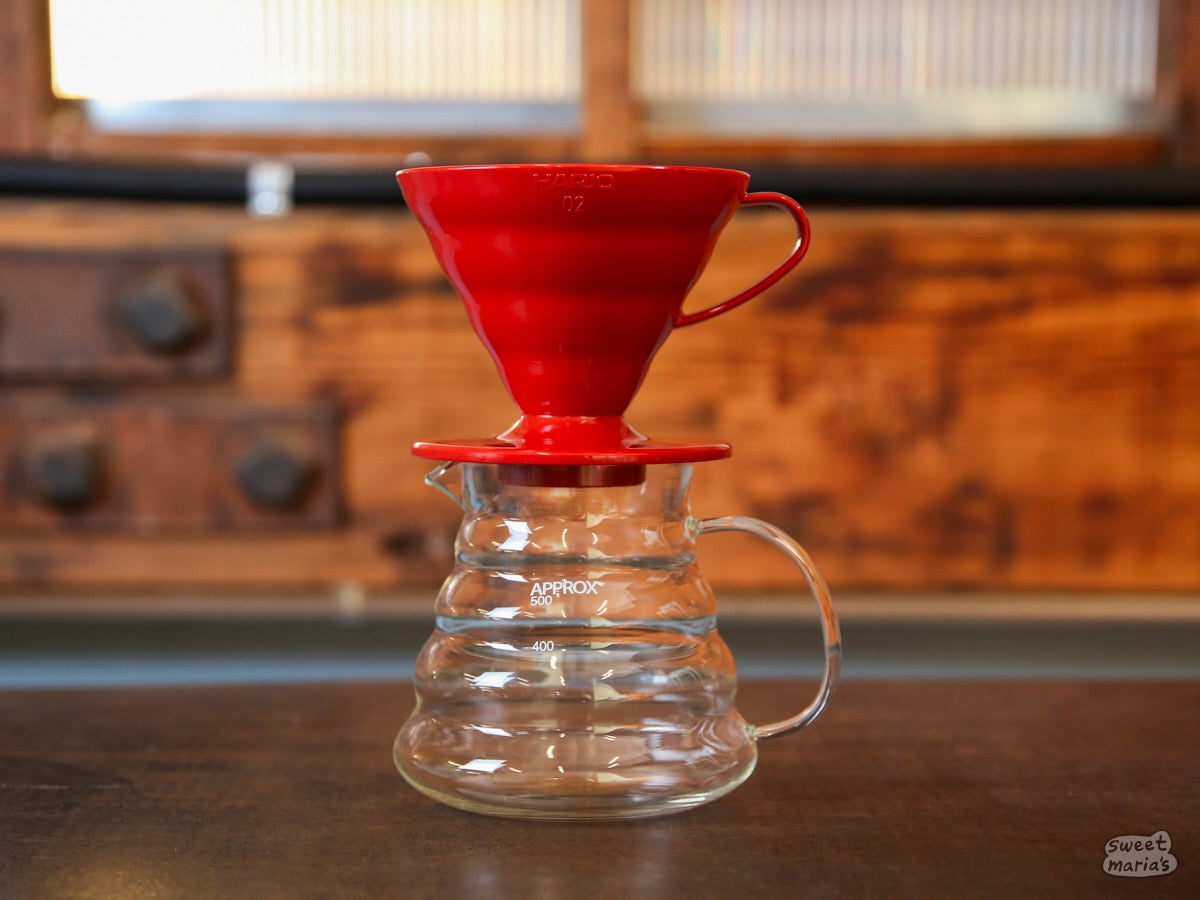 Hario V60 Plastic Coffee Dripper - Red