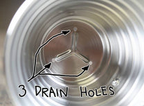 3 drain holes