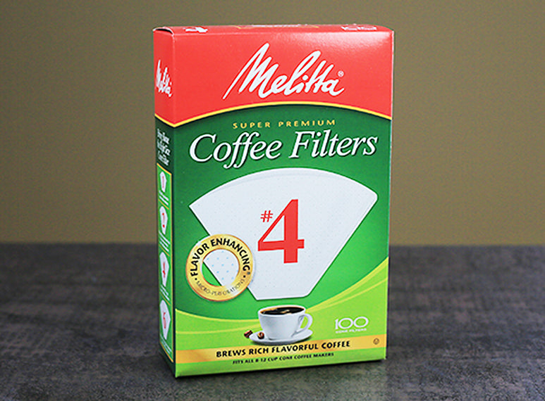 Melitta Filters #4 Size Box of 100 - White