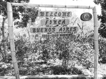 The sign at the gate of Finca Buenos Aires in Dipilto, Nicaragua.