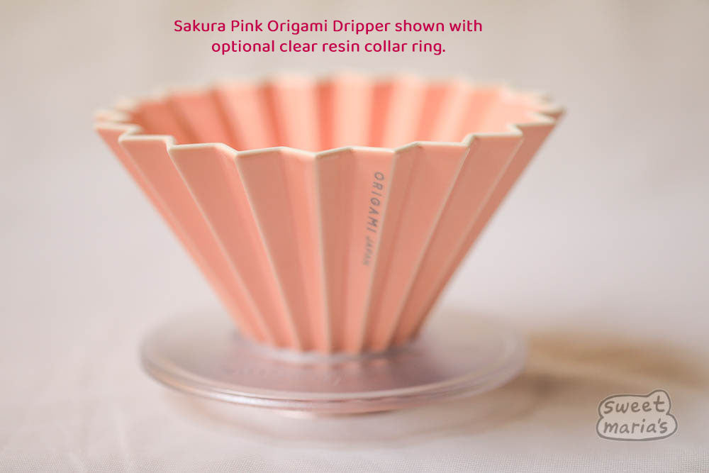 The Origami Ceramic Coffee Dripper, Size Medium, can use Hario V60 or Kalita Wave type filters
