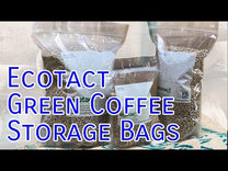 Green coffee storage ecotact at Sweet Marias