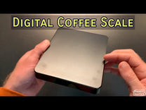 digital coffee scale at Sweet Marias