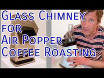 Sweet Marias glass coffee roaster chimney