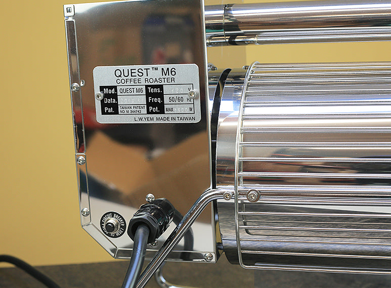 The drum is rotated by a central rod