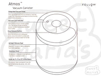 We also carry the black stainless steel version: Fellow Atmos Vacuum Coffee Canister .7L 