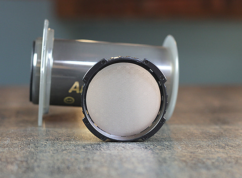 Stainless Steel Filter Set for Aeropress includes a stainless steel disk
