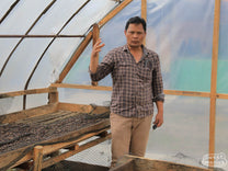  drying rooms for green coffee (often called "solar dryers") at Ribang Gayo coop site in Aceh Tengah