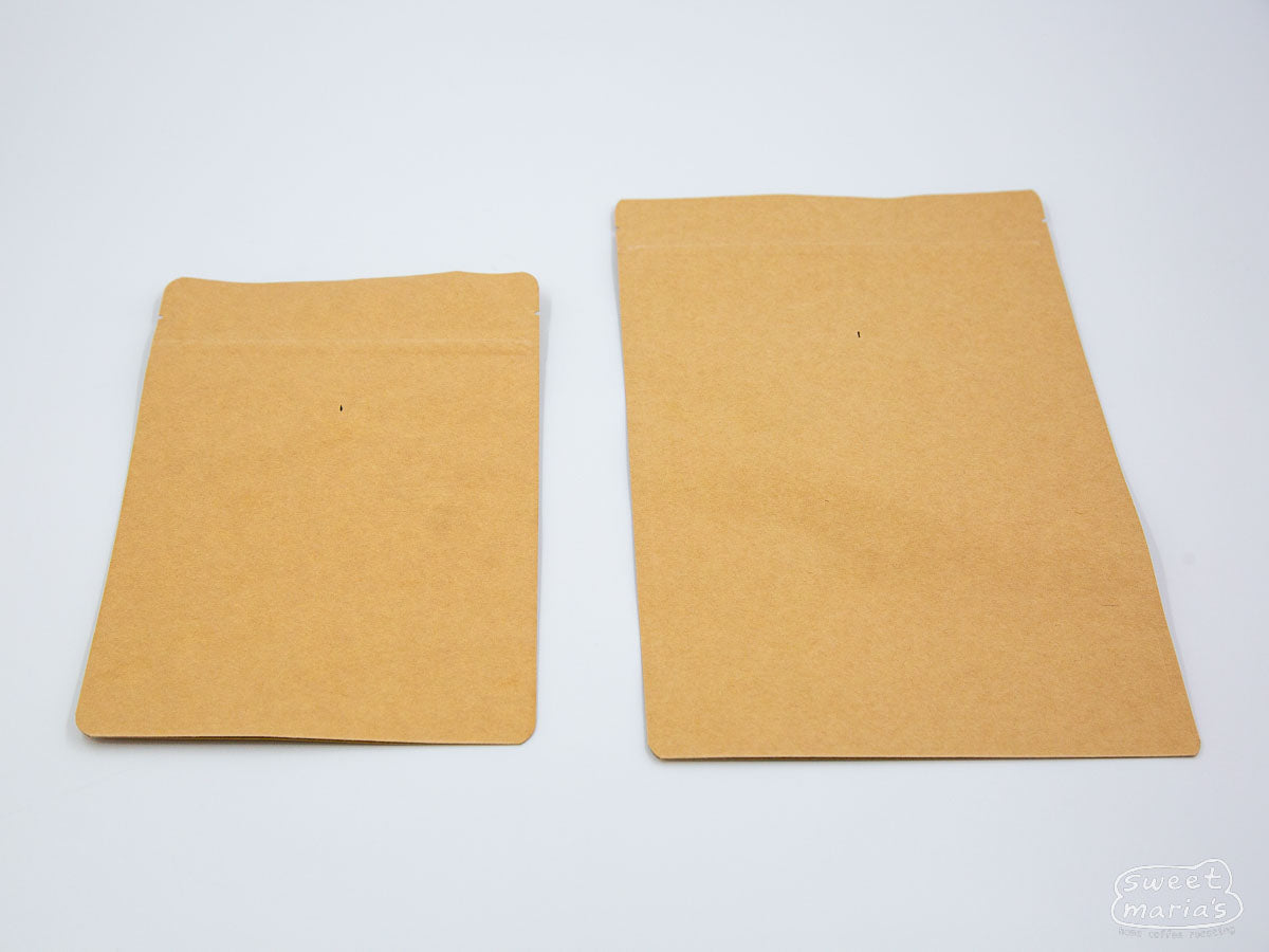 1/2lb and 1lb stand up pouch shown side by side.
