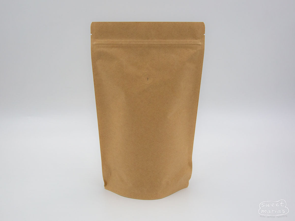 1lb stand up pouch with zipper and valve.