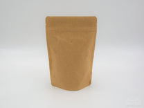 1/2lb stand up pouch with zipper and valve.
