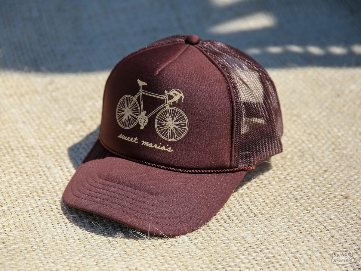 The Special Delivery 10 Speed Hat features an illustration based off old Schwinn Paramount touring bikes.