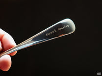 The 10 Speed Bike Cupping Spoon also has our logo laser-etched at the tip of its handle!