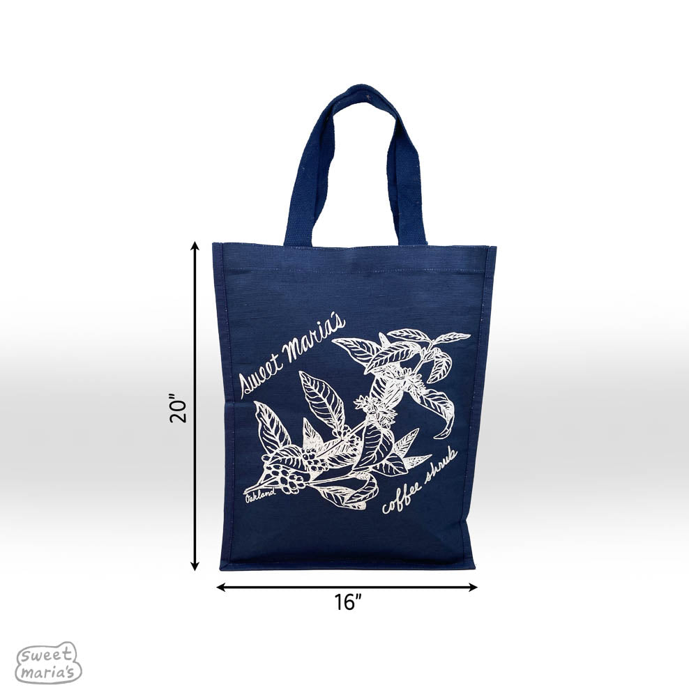  but it works! Sweet Maria's Blue Jute Tote