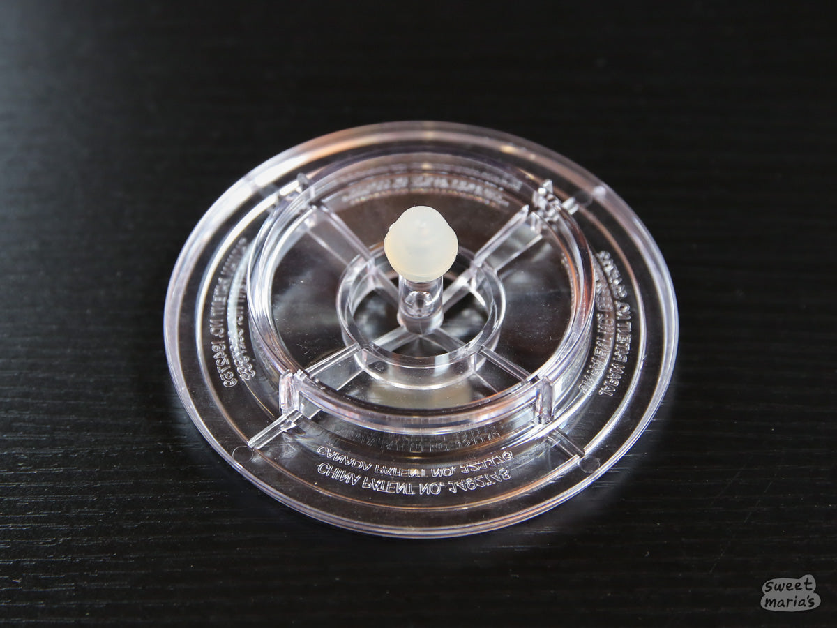 Bottom view of the main gasket inserted into the brewer.