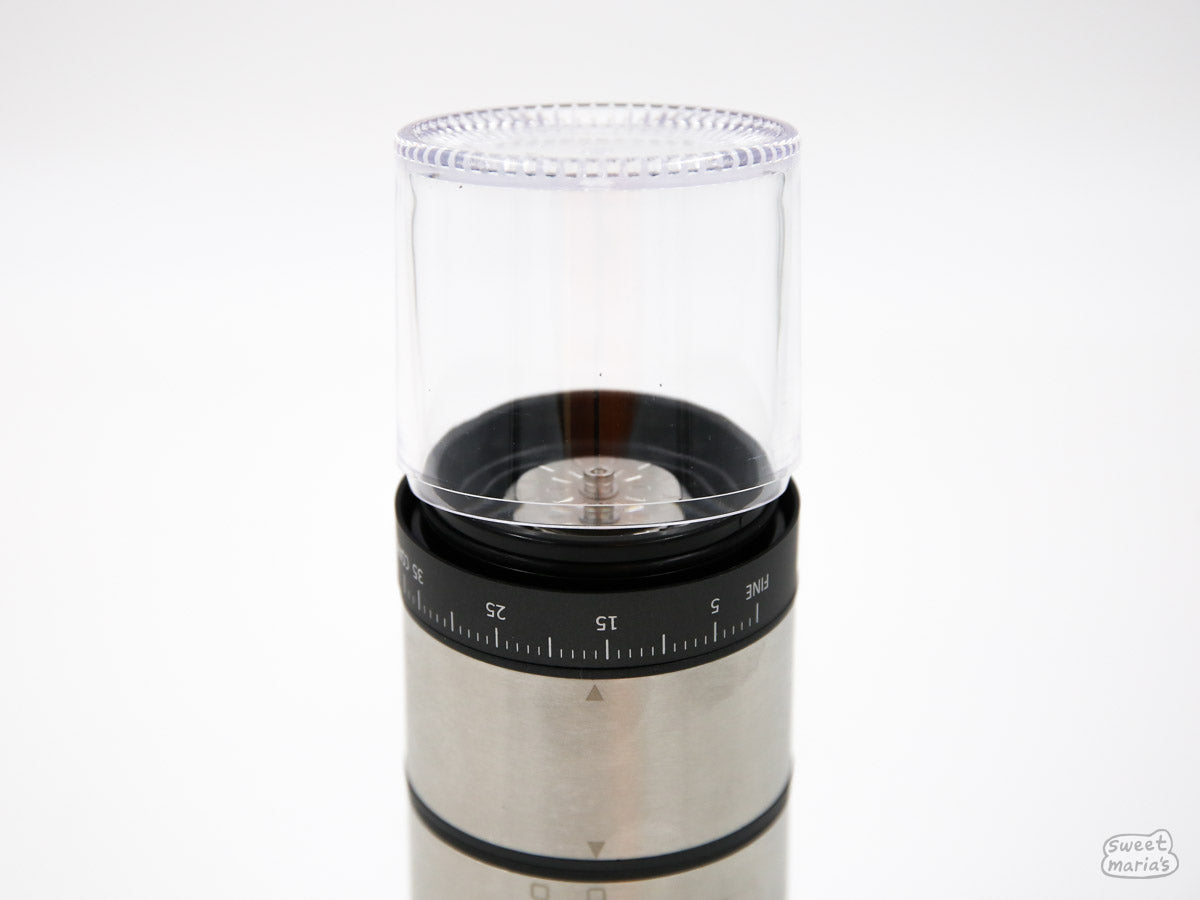 Hardened Precision Stainless Steel Burrs in the Cordless Electric Grinder