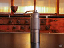 Easy Adjust Hand Grinder with SS Burrs - Silver