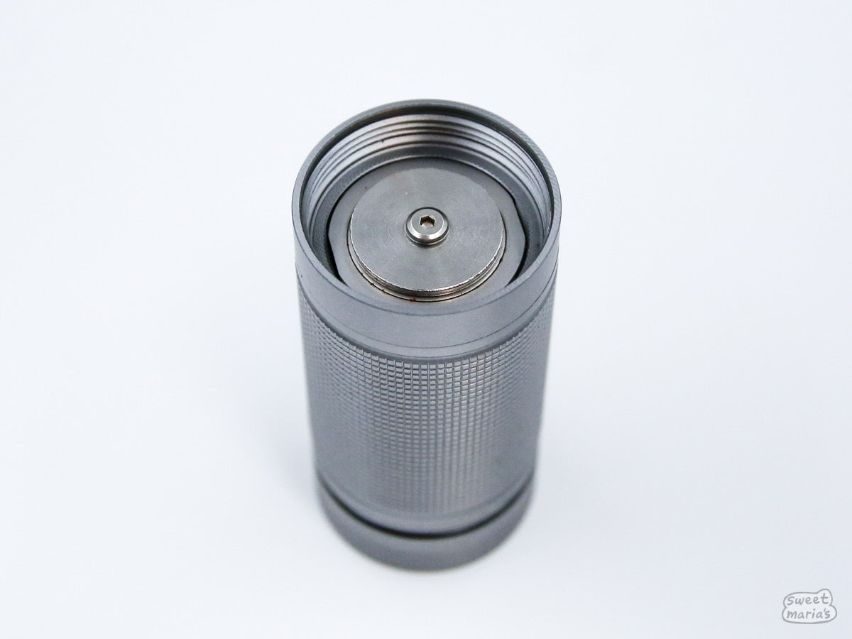 Easy Adjust Hand Grinder with SS Burrs - Silver