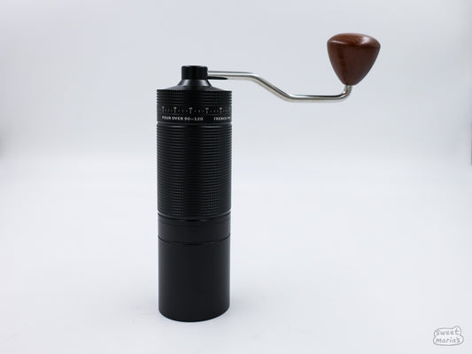 Easy Adjust Hand Grinder with SS Burrs - Black