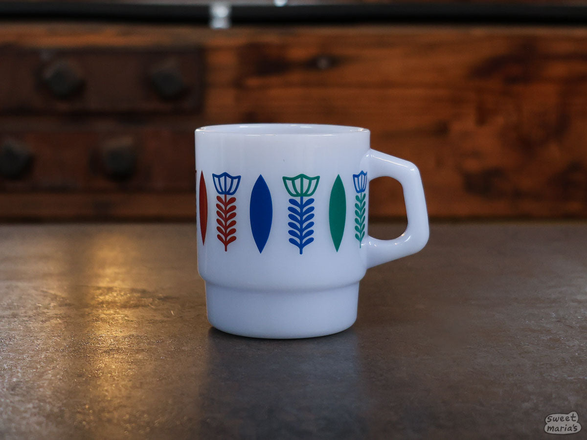 Sweet Maria's Ethiopia Sini Design Glass Mug in Yellow