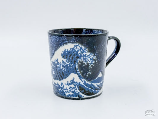 The Namako Blue Great Wave Mug features the eponymous Japanese woodblock print, 