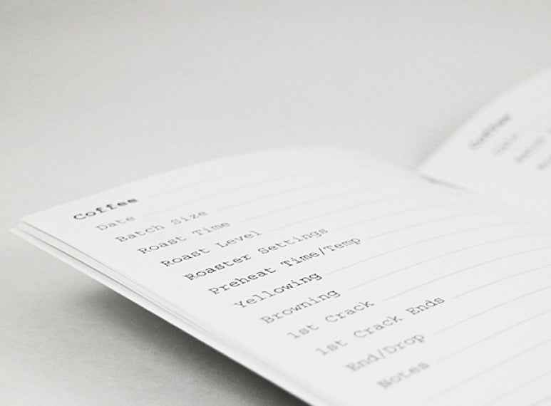 Sweet Maria's Roast Log Booklet