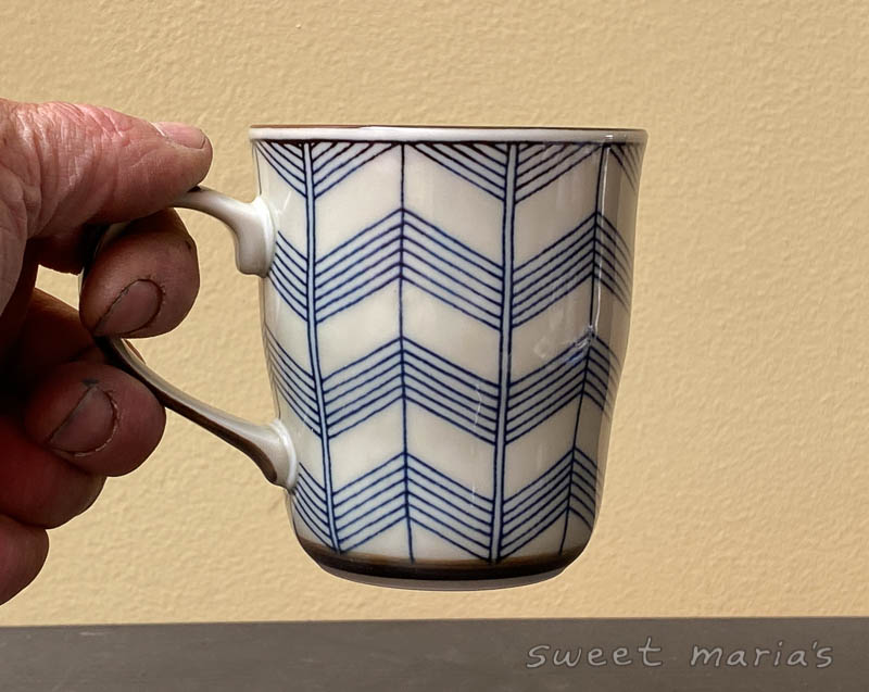 Chevron Kimono Mug from Japan - a pattern from am antique kimono design