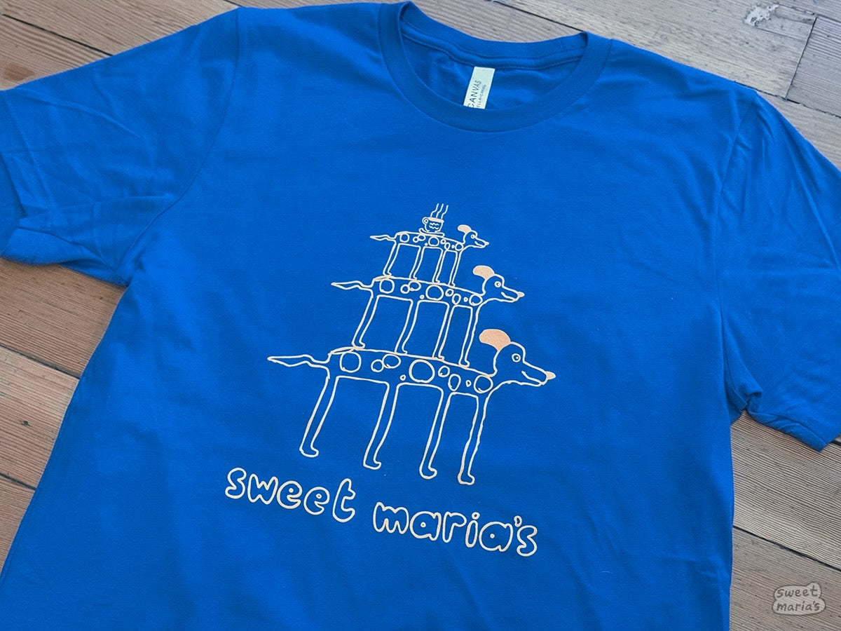 In natural daylight the shirt and graphic colors are bright but not glaring.