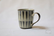Tokusa Pattern Mug from Japan - a traditional design invoking horsetail plant 