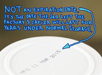 NOT an expiration date. It's the date the jar left the factory and Cafiza will last for years under normal storage.