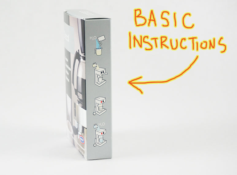 Basic instructions are included on the box