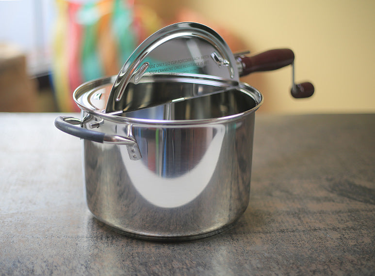 The StovePop stainless steel stovetop roaster 